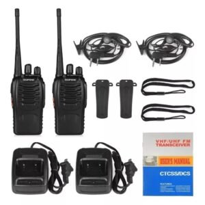 Radio Intercomunicador Walkie Takie Boafeng Bf-888s Kit X 2