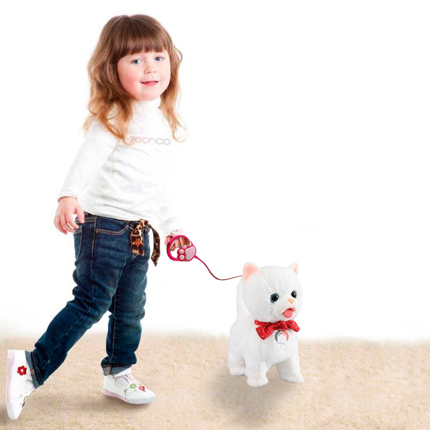 productImage-1755297435870.jpeg Juguete Mascota De Peluche Canta Camina Repite Mueve La Cola Gato