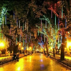 instalacion led lagrima meteoro x8 solar