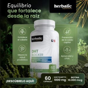 dht blocker: saw palmetto + biotina x 60