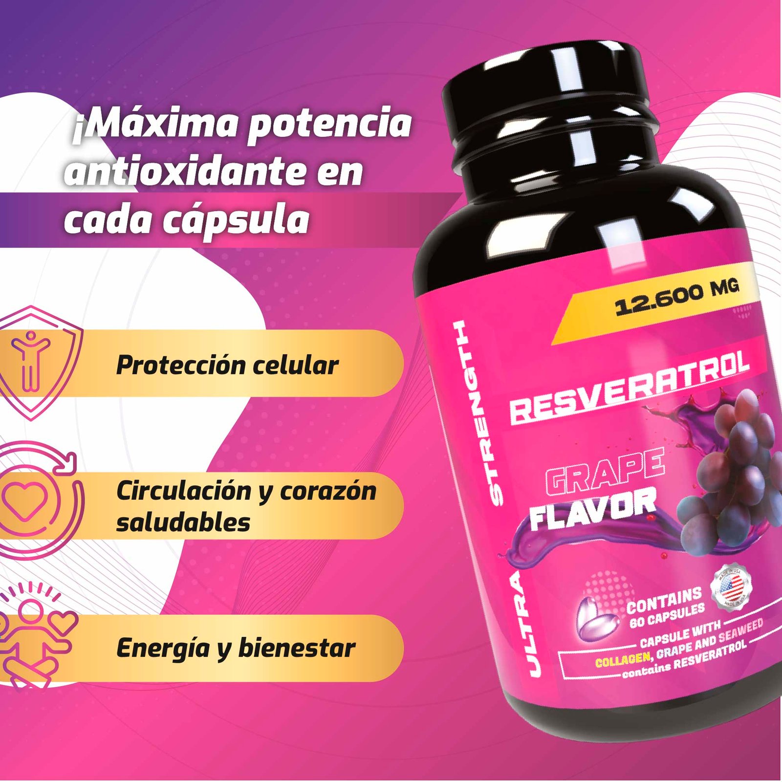x1 resveratrol 12.600 ultra + x1 sachet de citrato x1 resveratrol 12.600 ultra + x1 sachet de citrato