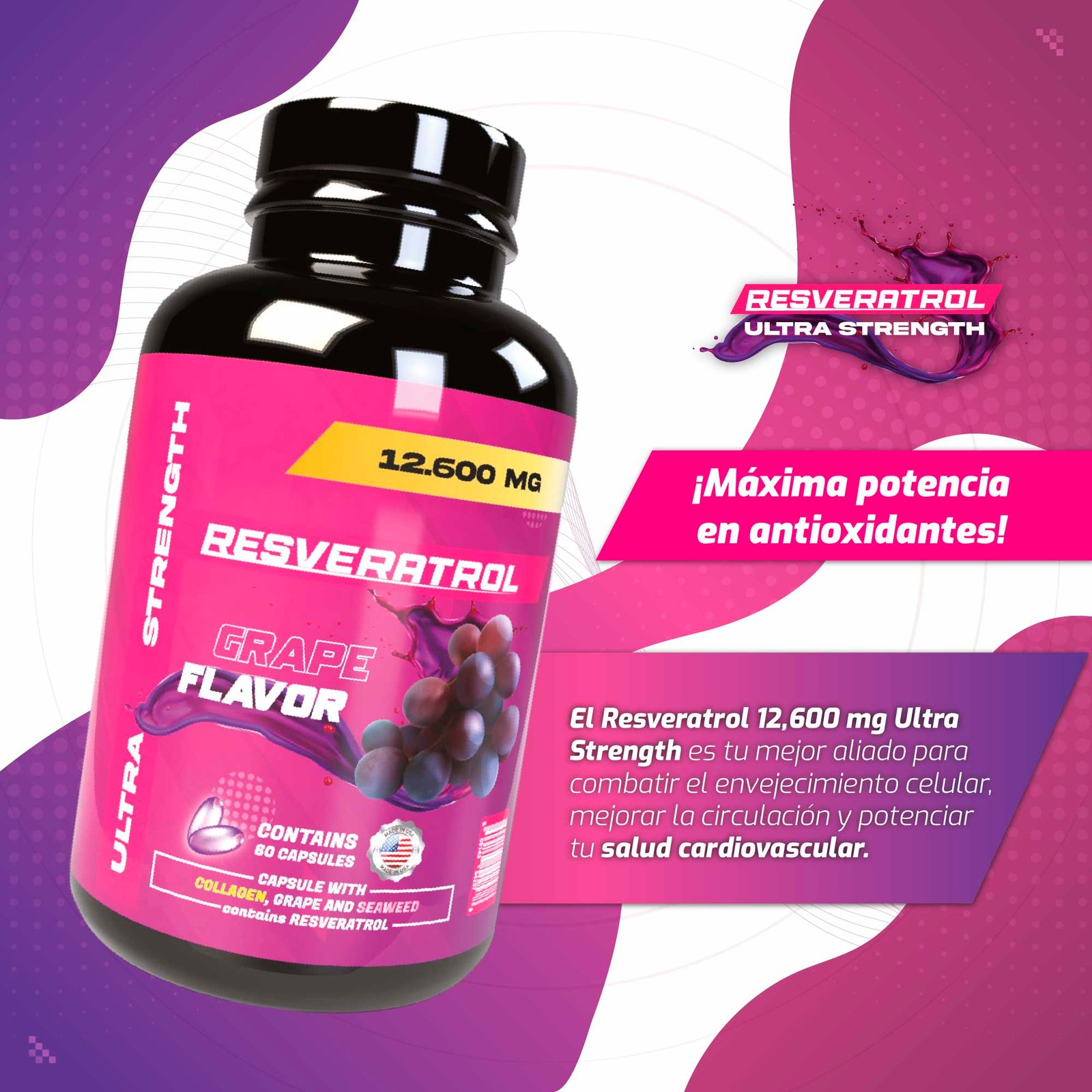 x1 resveratrol 12.600 ultra + x1 sachet de citrato x1 resveratrol 12.600 ultra + x1 sachet de citrato